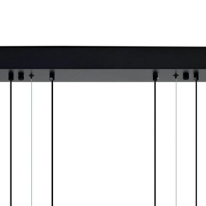 Lustra cu 6 inele LED suspendate Ring XXL negru 237972 universul-luminii.ro