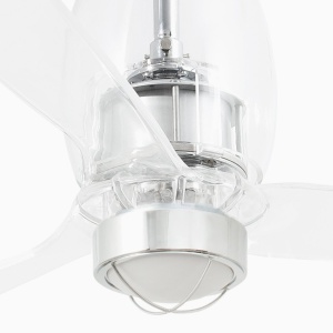 Lustra cu Ventilator si telecomanda ETERFAN M LED transparent 125002 universul-luminii.ro