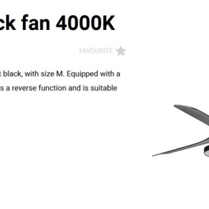 Lustra cu Ventilator si telecomanda PUNT TAK M negru 4000K - Img 2