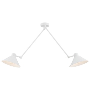 Lustra de tavan reglabila design retro ALTEA 2 alba
