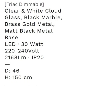 Lustra decorativa cu 5 pendule LED 2700K DORIN - Img 7