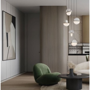Lustra decorativa cu 5 pendule LED 2700K DORIN - Img 2