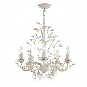Lustra decorativa stil clasic Almandite 5L crem auriu 2495-5CR SRT