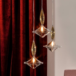 Lustra deosebita cu 6 pendule design LUX Étoile 03 173882 universul-luminii.ro