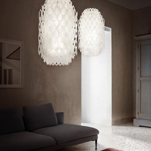 Lustra design Art Deco realizata manual Chantal Small White 215282 universul-luminii.ro