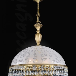 Lustra design clasic realizata manual din alama si Cristal Scholer 6200 105192 universul-luminii.ro