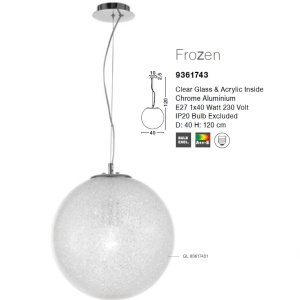 Lustra design modern 40cm Frozen NVL-9361743 78152 universul-luminii.ro