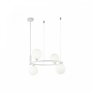 Lustra design modern cu 4 surse de lumina Ring alba MYMOD013PL-04W