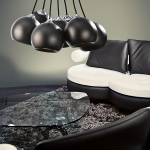 Lustra design modern Gulia 7 Black 70032 universul-luminii.ro