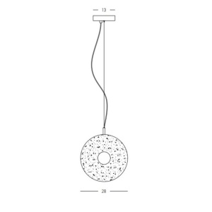 Lustra design modern LED DECO negru/ gri fumuriu 151962 universul-luminii.ro