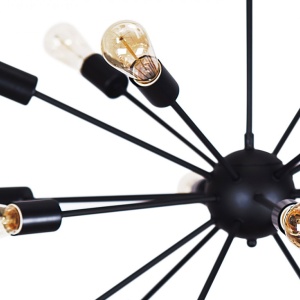 Lustra design RETRO ORBIT Black 69982 universul-luminii.ro