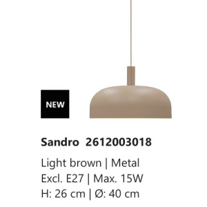 Lustra design scandinav minimalist Sandro maro deschis - Img 5