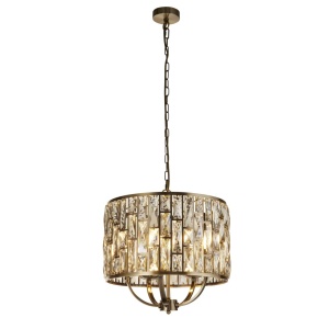 Lustra eleganta design modern Bijou 5Lt alama antic/ champagne
