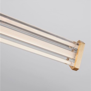 Lustra LED 2700K suspendata design liniar PHEME auriu periat - Img 5