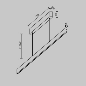 Lustra LED ajustabila stil liniar minimalist Ephoria alb 242162 universul-luminii.ro