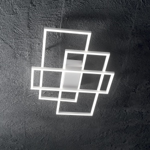 Lustra LED aplicata design geometric FRAME-1 PL 230726 IDL 81902 universul-luminii.ro