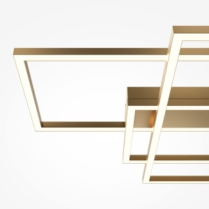 Lustra LED aplicata design minimalist Rida aurie - Img 4