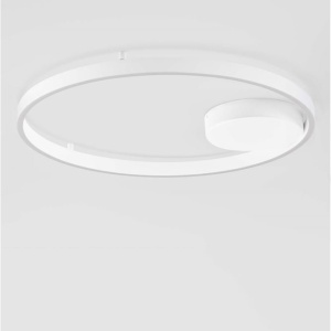 Lustra LED aplicata design modern minimalist HEDRA D-60cm alb - Img 3