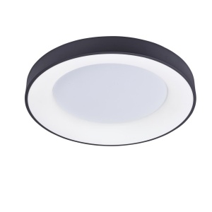 Lustra LED aplicata design slim circular SANTANA TOP 38 3000K BK - Img 1