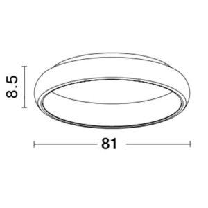 Lustra LED aplicata moderna design slim 81cm ALBI alba NVL-8105607 D 76372 universul-luminii.ro