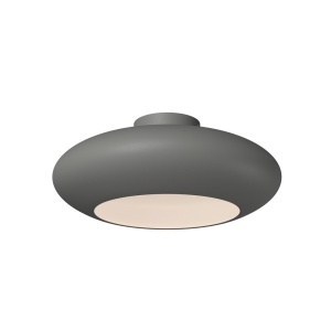 Lustra LED aplicata tavan din aluminiu gri Aros