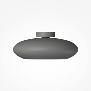 Lustra LED aplicata tavan din aluminiu gri Aros - Img 4