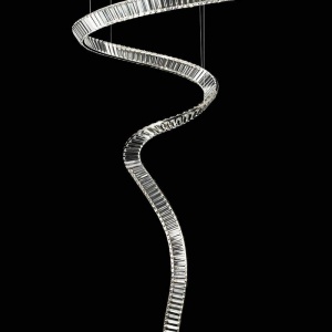 Lustra LED casa scarii design deosebit CHARMES 1A crom - Img 6