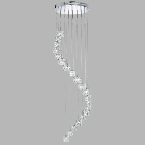 Lustra LED casa scarii design modern Ice Cube H-1,8M 6720-20-LED SRT - Img 2