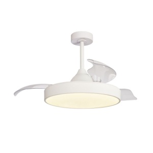 Lustra LED CCT cu ventilator si telecomanda ALASKA mini alb MA-8755