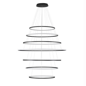 Lustra LED CCT, Design Circular, 150cm, Negru, Maelo NVL-9130644