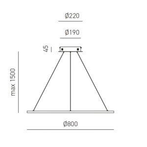 Lustra LED circulara diametru 80cm ERIKA 146652 universul-luminii.ro