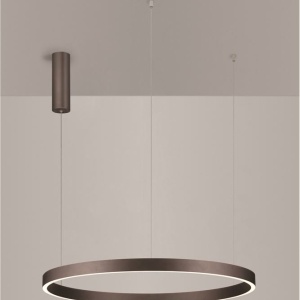 Lustra LED circulara ELOWEN 80cm, maro 228472 universul-luminii.ro