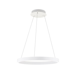 Lustra LED circulara iluminat sus si jos KOLK alb 60cm - Img 4