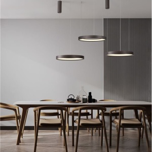 Lustra LED circulara PERRINE 40cm, maro 228482 universul-luminii.ro