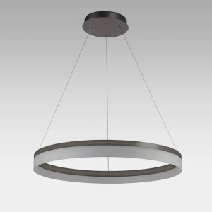 Lustra LED circulara suspendata Ara 60cm, Bronz - Img 2