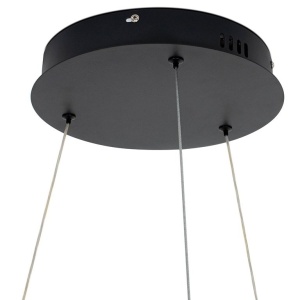 Lustra LED cu telecomanda Garden 90 negru 237882 universul-luminii.ro