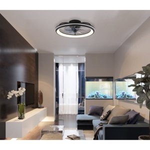 Lustra LED cu ventilator si telecomanda CELESTE 03643 GL 247412 universul-luminii.ro