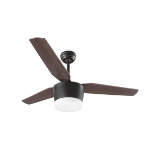 Lustra LED cu ventilator si telecomanda design modern Monsoon stejar NVL-5260251 77332 universul-luminii.ro