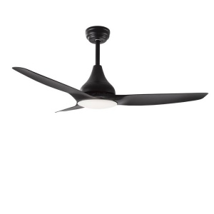 Lustra LED cu ventilator si telecomanda design modern Samoa negru NVL-5267302