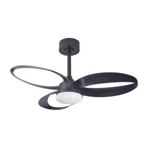 Lustra LED cu ventilator si telecomanda INFINITY negru - Img 3