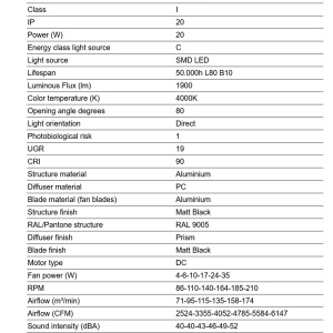 Lustra LED cu Ventilator tavan si telecomanda CRUISER TAK L negru 4000K - Img 3