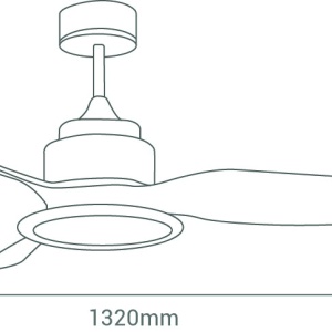 Lustra LED cu ventilator ultrasilentios si telecomanda FIERA G 072237 SU 52622 universul-luminii.ro