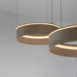 Lustra LED design circular OLIVIA bej - Img 3
