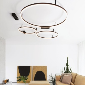 Lustra LED design geometric Oracle slim pl d070 round 2700k on-off alba - Img 2