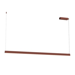 Lustra LED, Design Liniar, 32W 3000K SANDY BRICK RED, ZB-2557