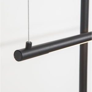 Lustra LED design liniar ELETTRA negru 195752 universul-luminii.ro