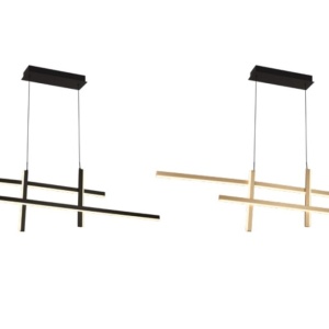 Lustra LED design liniar X-LIne negru - Img 2