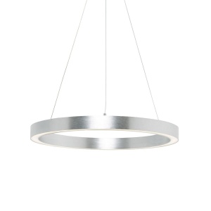 Lustra LED design modern circular CARLO argintiu, diametru 60cm - Img 3