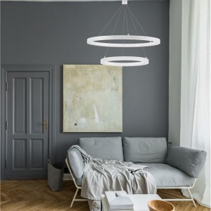Lustra LED design modern circular EMPATIA II alb NVL-9172760 - Img 2