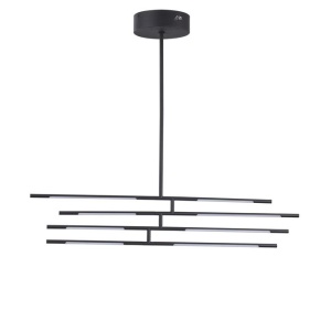 Lustra LED design modern cu brate reglabile RACCIO negru 75682 universul-luminii.ro